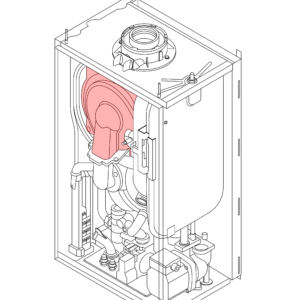 7686323 - BAXI - 600 Range - 624 - Kit Burner Door Assy